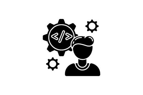 Software Engineer Black Glyph Icon Software Engineer Glyph Icon