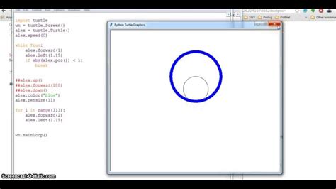 Draw Circle In Python Turtle Graphics Without Circle Function Youtube