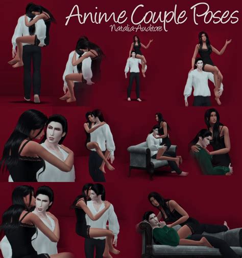 Anime Couple Poses Natalia Auditore On Patreon Sims 4 Sims 4
