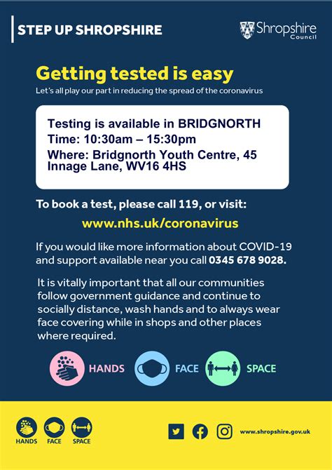 Diagnostic tests and antibody tests. Testing Poster Bridgnorth FINAL-1 - Shropshire Council ...