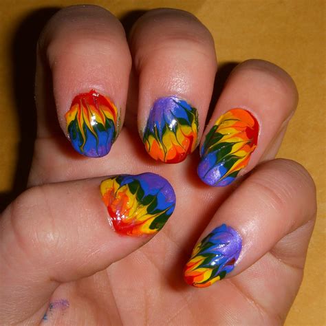 Quixiis Nails 61611 Tie Dye Nails