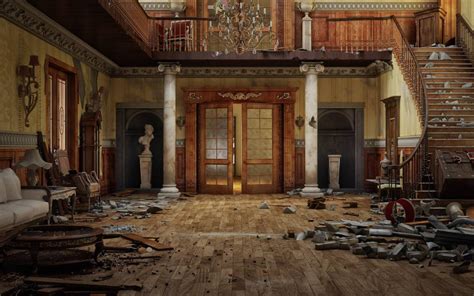 Grand Entry Hall By Sanfranguy On Deviantart Old Mansions Interior