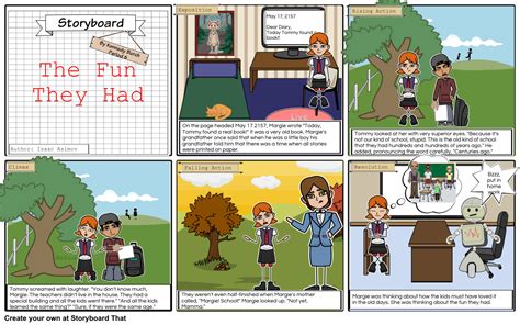 He adored her and had all his life. The Fun They Had Storyboard by mike1amy