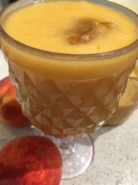 Peach Juice Homemade Fresh Peach Juice In Blender