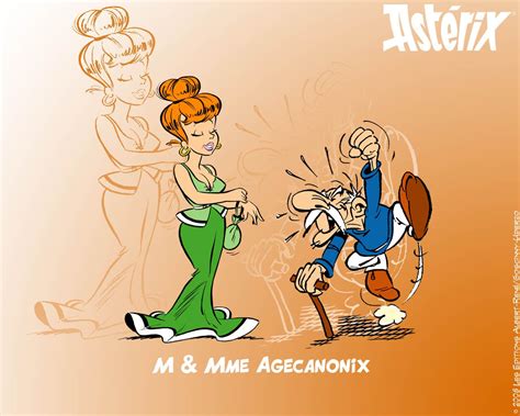 M And Mme Agecanonix Obelix Personnages Dessins Faciles