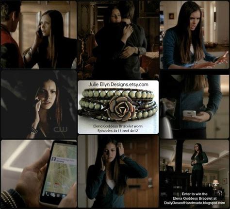 As Seen On The Vampire Diaries Elena Goddess Bracelet In Matte Etsy