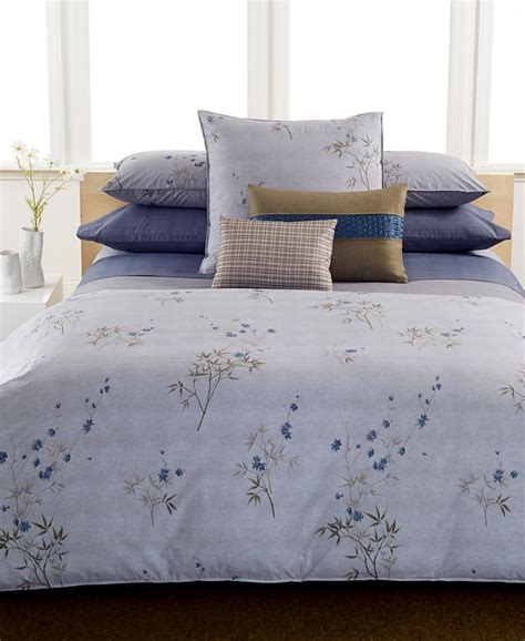 Calvin Klein Home Bamboo Flowers Bedding Collection, 100% ...