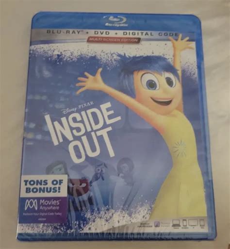 Disney Pixar Inside Out Blu Ray Dvd Digital Code Multi Screen Edition Brand New 13 99 Picclick