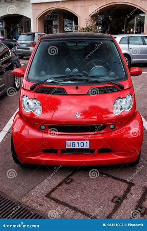 Red Ferrari Smart Car Editorial Stock Photo Image Of Easy 96451003