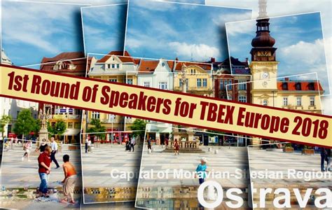 The First Round Of Speakers For Tbex Europe 2018 In Ostrava Cz