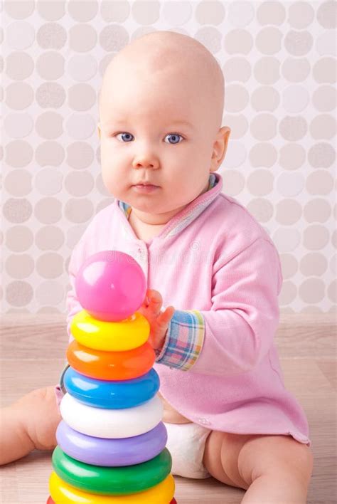 Little Baby Playing With Toy Stock Image Image Of Activity