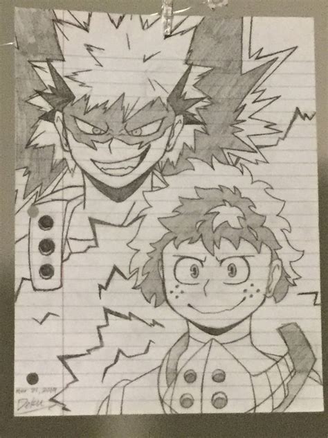 Deku And Bakugo By Sanzunderrise On Deviantart