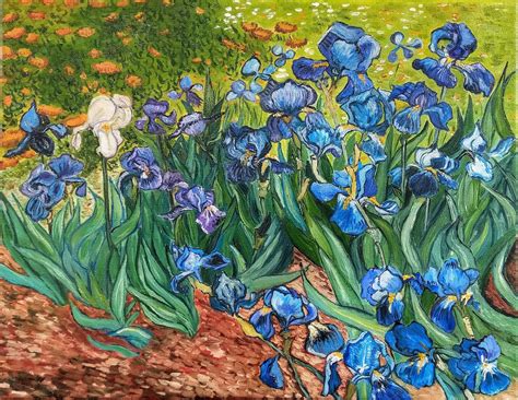 Vincent Van Gogh Irises 1890 Oil Painting Painting On Etsy