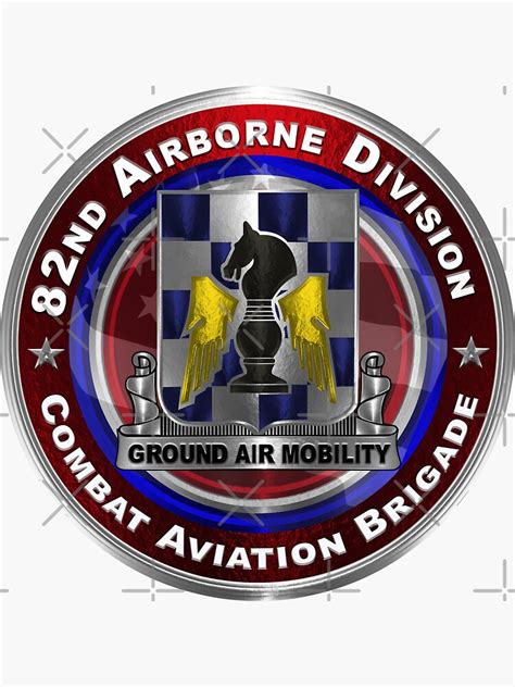 82nd Airborne Division Combat Aviation Brigade Sticker By