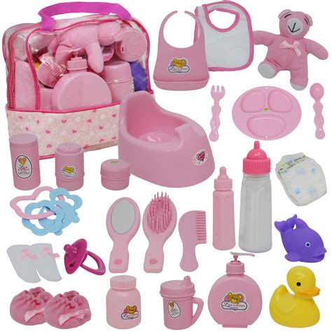 Baby Alive Accessories Doll Bag Lot New Feeding Set Kit Girl Safe For