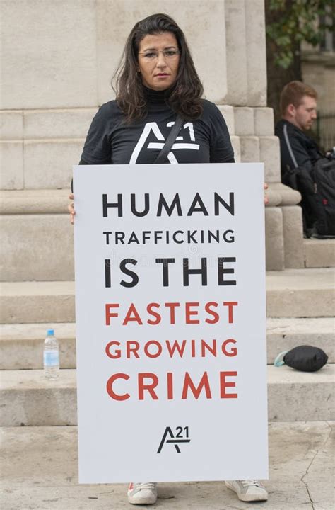 A Campaign Against Human Trafficking And Slavery Editorial Stock Photo Image Of Campaign