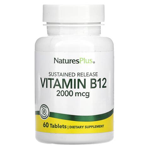Naturesplus Vitamin B12 2000 Mcg 60 Tablets
