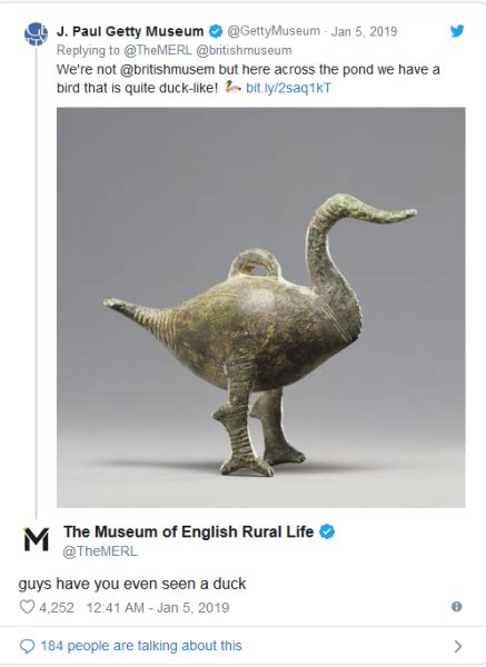 Museums Send Each Other Ducks On Twitter