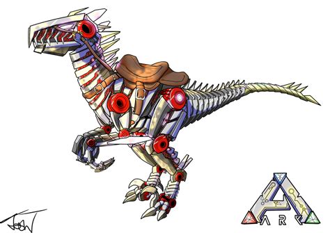 Ark Survival Evolved Tek Raptor By Nuggetzpro On Deviantart Game Ark