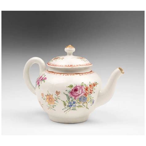 Dr Wall First Period Worcester Teapot Chinoiserie Style Tea Pots
