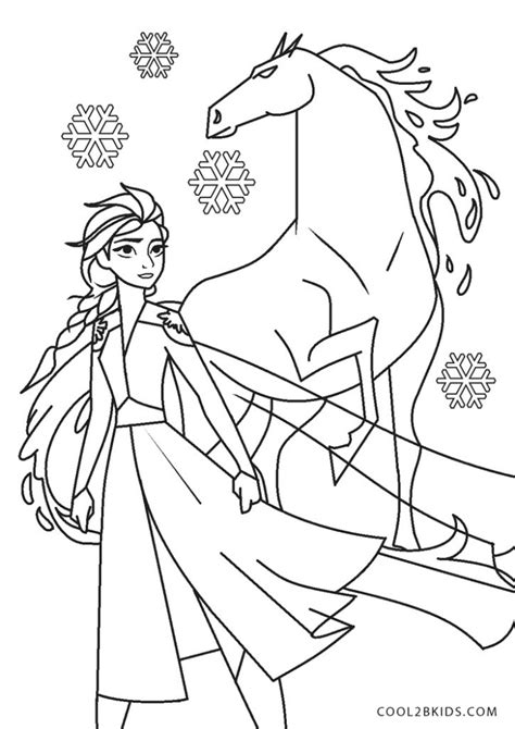 Elsa And Nokk Coloring Page Coloring Pages