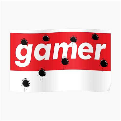 Gamer Bullets Words Gamer Use Poster For Sale By Projectx23 Redbubble