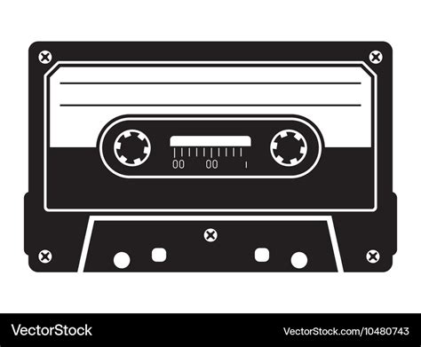 Cassette Tape Royalty Free Vector Image Vectorstock