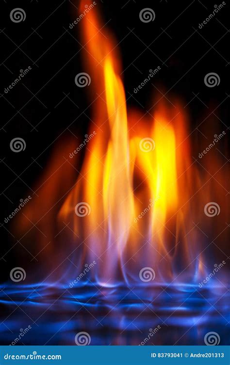 Multi Colored Flame Of Burning Alcohol Stock Image Image Of Burn