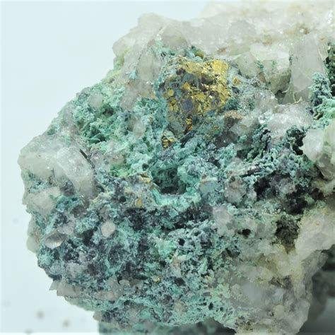 Malachite Chalcopyrite Quartz Montées Pélissier Haute Savoie