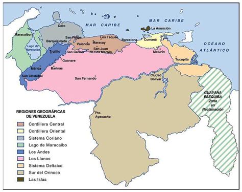 Proyecto Conociendo La Geografía De Venezuela Relieve De Venezuela