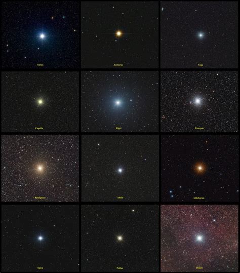 Twelve Brightest Stars Earth Science Picture Of The Day Bright
