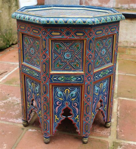 It requires minimum assembling and it will look spectacular in your living room. 1990s Moroccan Coffee Table Richly Decorated in Arabic ...