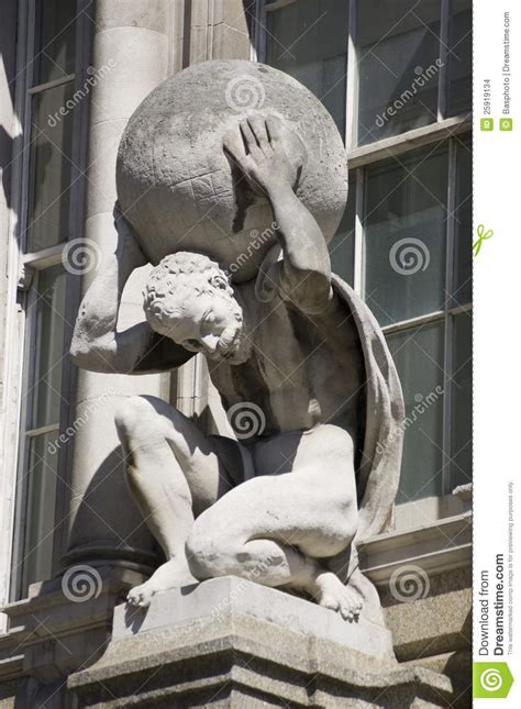 Atlas Statue City Of London Stock Photo Image Of