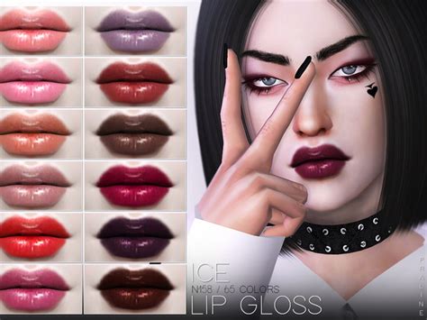 Pralinesims Ice Lip Gloss N158 Sims Sims 4 Sims 4 Cc Skin