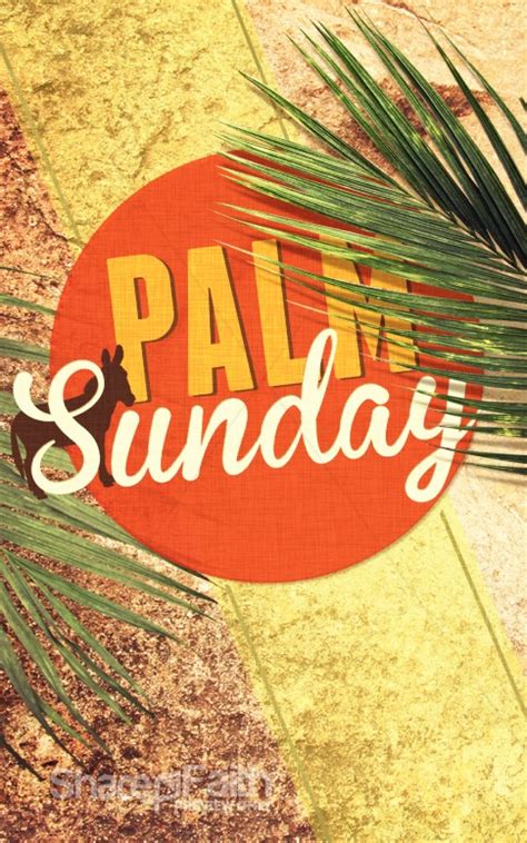 Palm Sunday Church Program Cover Easter Bulletins