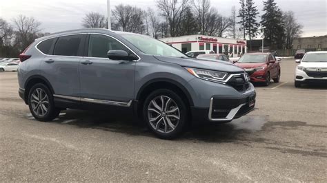 2020 Cr V Touring Sonic Grey Pearl Youtube