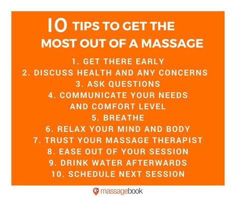 10 Tips To Get The Most Out Of Your Massage Massage Therapy Business Massage Therapy