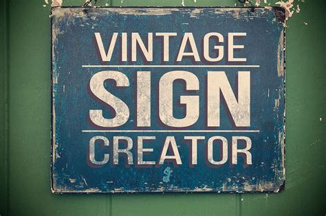 Vintage Sign Creator Graphic Objects ~ Creative Market