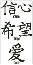 Vector illustration of faith, hope, love symbols. Newly Released Products | Cross stitch, Cross stitch ...