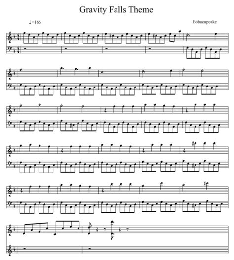 The recommended time to play this music sheet is 00:50, as verified by virtual piano legend, arda. gravity falls piano | Tumblr