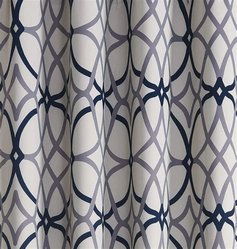 Extra Long Curtains With Geometrical Pattern 8 24 Ft Length 1 Panel