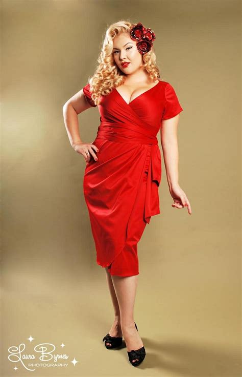 Pin By Joann Loos On Fashion I Love Pinup Girl Clothing Red Wrap Dress Red Dress