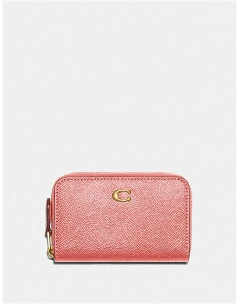 Coach Small Zip Around Leather Card Case Women From Young Ideas Uk