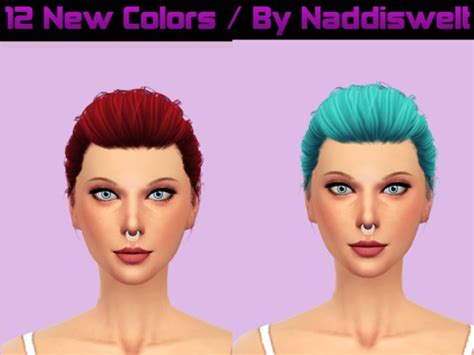 Retexture V16 Anto Hair Blackout By Naddiswelt Sims 4 Hair