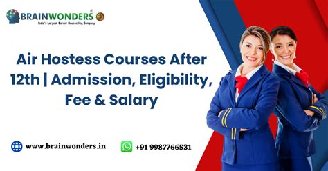 Air Hostess Courses After 12th Qualification Admission Eligibility Fee And Salary