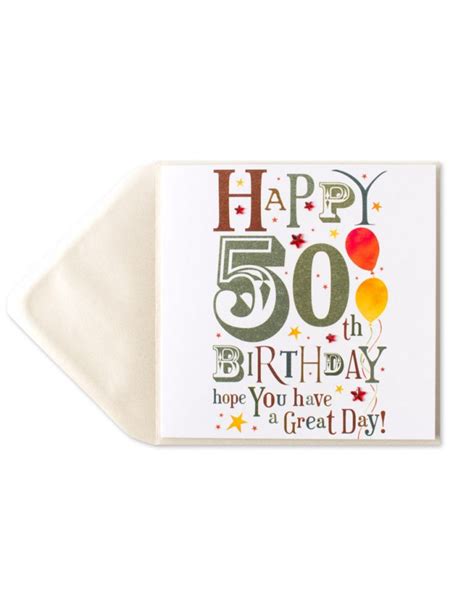 5 out of 5 stars with 1 ratings. PAPYRUS® Birthday Card Happy 50th Birthday - Digs N Gifts