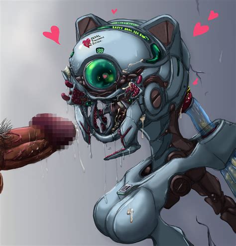 Rule Barcode Breasts Censored Cyclops Heart Highres Monster Girl Penis Robot Robot Girl