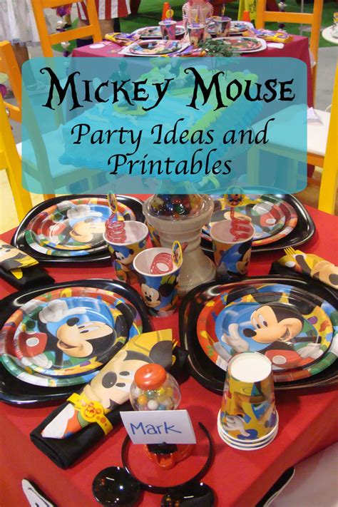 Mickey Mouse And Other Disney Party Ideas And Free Printables Holidappy