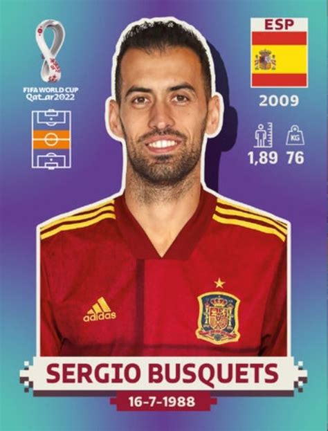 Sergio Busquets Cartas De Fútbol Jugadores De Fútbol Mundial De Futbol