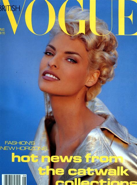 Linda Evangelista By Patrick Demarchelier Vogue Uk August 1991 Vogue Uk